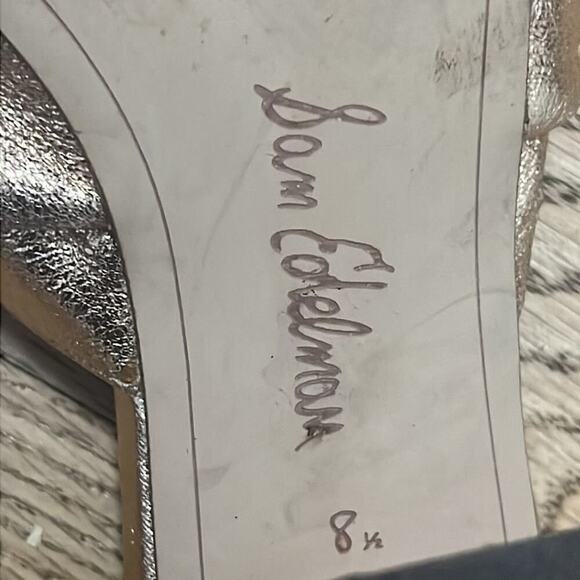 SAM ELDERMAN ODA METALLIC GOLD KNOT OPEN TOE SANDALS SIZE 8.5M - Picture 5 of 6